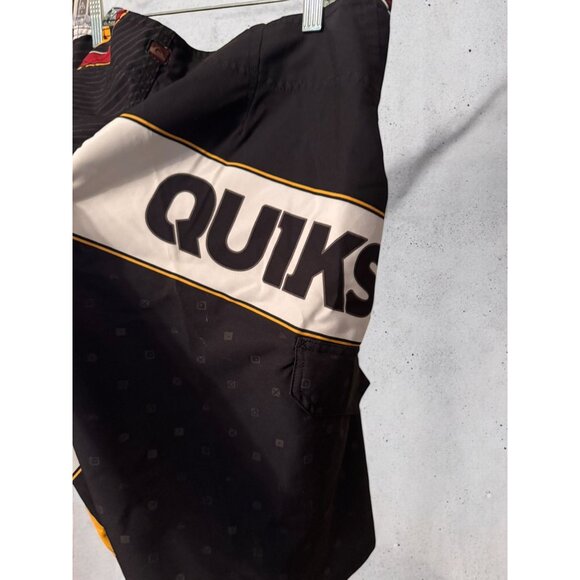 Quiksilver Mens Graphic Board Shorts Multicolor Red/Yellow/Black Swimwear - Picture 9 of 11